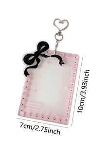 1 PC Bow Clip Cover For Star Merchandise Mini Card Storage Display Case Three-Inch Instant Photo Protective Cover Hanging, First Day Of School - Multicolor - View 4