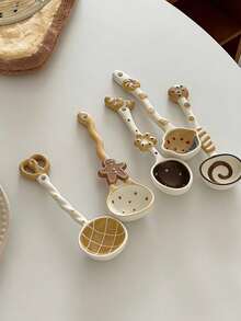 Cute Dessert Shaped Ceramic Spoons, Bread Spoon, Strawberry Spoon, Muffin/Pineapple/Croissant Shaped Dessert Spoons, Adorable Kitchen Utensil Spoons - View 8