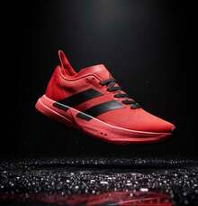 Promotion: Adios Pro 4 Plus Running Shoes With Vapor Cushioning, Bubble Cushioning, Adizero Air, Gym Training, Premium, 24-Hour Shipping, Black And White - 紅色阿迪澤羅 - 查看 3