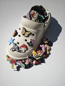 20/50/100pcs Random PVC Soft Rubber Assorted Accessories, DIY Fashion Sandal Decor, Detachable Sandal Accessories, Suitable As Birthday Gift And Party Favor - Multicolor - View 4