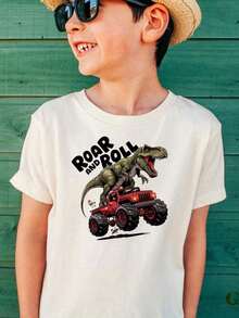 Camiseta Nee Doh con Estampado de Dinosaurio Blanco para Niños, Nee Doh, Graduación de Jardín de Infancia, 4 de Julio para Niñas, Artículos para Niños, Ropa Niño, Camisetas Gráficas, Ropa Linda, Ropa de Niña, Camisetas Y2k, Camiseta de Dinosaurio para Niños Pequeños - Camisetas Monster Truck para Niños - Camiseta Genial de T-Rex con Casita de Dinosaurio para Niños, Tejido Suave y Delicado para la Piel de los Niños, Construcción Ligera, Perfecta para el Juego Diario, Salidas Casuales, Escuela y Uso Cómodo Durante Todo el Día, Regalos Personalizados, Regalos de Pascua para Niños, Recuerdos de Fiesta para Niños, Regalo para Niños, Amigos y Familia. - Negro - Ver 9