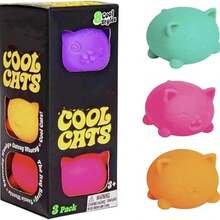 NeeDo Cool Cats Squishy, 4 gói thiết kế Sugar Ball, bóp giảm lo âu cho trò chơi cảm giác, đồ chơi fidget cảm giác, bóng xả stress squishy hồi chậm Cool Cats, đồ chơi bóp squishy, đồ chơi giảm stress kiểu kẹo cơ bắp dễ tạo hình, đồ chơi giải tỏa áp lực fidgetNeeDoh Cool Cats squishy dễ tạo hình đồ chơi giảm stress, kết cấu kẹo cơ bắp, đồ chơi bóp fidget hồi chậm giải tỏa áp lực - Nhiều màu - Xem 10