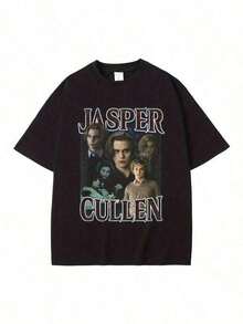 2026 Nueva Camiseta de Moda para Hombres y Mujeres, Camiseta Negra, Camisetas para Niños, Ropa para Niñas, Ropa para Adolescentes, Camiseta con Personajes Icónicos de la Saga de Crepúsculo: Jasper y Edward Cullen, Camiseta Unisex de Talla Grande con Retratos de Vampiros, Diseño Inspirado en Marco de Fotos e Impresión del Apellido Cullen, Ajuste Cómodo para Hombres y Mujeres en Todas las Temporadas, Inspirada Oficialmente, Ropa para Hombres, Ropa Urbana, Camiseta Negra, Camiseta Gráfica, Romwe, Y2K, Estilo Gótico, Tallas de S a XXXL, Camisetas Deportivas, Camisetas de Verano, Diseño Unisex, Conjuntos Familiares a Juego, Regalo para el Último Día de Clases, Día Mundial del Medio Ambiente, Día de la Bandera Haitiana, Día del Padre - Negro - Ver 7