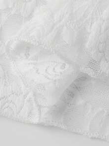 Women's Y2K Lace Halter Tops Sexy See Through Tank Crop Top Going Out Tops Basic Camisole Tops Cute Tops Streetwear - 白色 - 查看 10