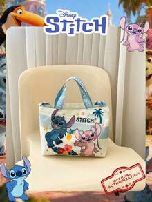 Disney 1 chiếc túi tote họa tiết nhiệt đới Stitch và Angel chính hãng, túi đựng kẹo Stitch tinh nghịch, túi đựng cơm trưa, túi đựng đồ ăn nhẹ, túi xách hoạt hình rộng rãi, túi hàng ngày nhẹ nhàng, phù hợp cho sử dụng hàng ngày, đi mua sắm và phối với trang phục dễ thương, tuyệt vời để đựng đồ ăn nhẹ, chìa khóa và mỹ phẩm. - Nhiều màu - Xem 6
