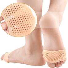 10pcs Breathable Silicone Forefoot Pads, Honeycomb Shock-Absorbing Metatarsal Pads For High Heels, Gel Insoles For Foot Care And Prevention, Unisex Toe Pads, Heel Cushions, Forefoot Cushions, Foot Cushions, Toe Spacers - Multicolor - View 7