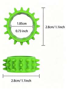 6/12pcs Silicone Fidget Rings Designed - Sensory Toys Featuring Distinct Textures, A Colorful Assortment To Promote Calmness And Concentration, Perfect For Classroom Incentives, Birthday Presents, And Travel Entertainment. Back To School. - Multicolor - View 3