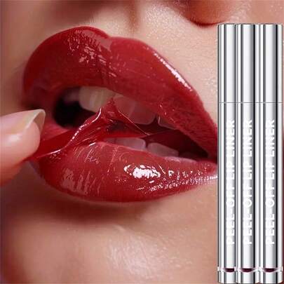 Peel-Off Lip Gloss - Long-Lasting Moisturizing Liquid Lipstick, Waterproof, Non-Stick, Glossy Finish, Suitable For All Skin Types
