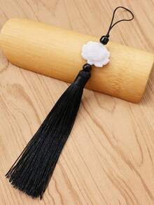 1pc/2pcs Vintage French Lace Tassel Folding Hand Fan, Portable For All Seasons, Suitable For Dancing - Multicolor - View 14