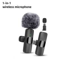 Microphone cravate sans fil, compatible avec iPhone et Android, microphone cravate à annulation de bruit pour une audio claire pour baladodiffusion, enregistrement vidéo, diffusion en direct, vlogging - Noir, 1 microphone - Voir 12