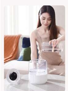 6.8L Dual Spray USB Humidifier Large Capacity Quiet Cool Mist Humidifier With Soft Night Light For Bedroom Home Office Baby Room - Mist - 查看 6