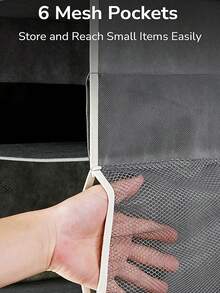 2pcs 6-Tier Hanging Storage Bag, Household Organizer Bag, Multi-Layer Clothes Storage Pouch - View 6