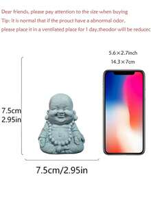 这款小巧的弥勒佛像，由绿色砂岩和树脂混合制成，面容慈祥，非常适合冥想、祈祷或佩戴作为念珠。它也是禅意客厅、祈祷室或乔迁新居的理想装饰品。其简约、波西米亚风和侘寂美学风格，散发着优雅奢华的气息，是送给她、母亲、乔迁新居或作为一份独特礼物的绝佳之选。 - 多色 - 查看 13