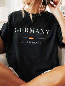 Dam-T-shirts - Svart - Visa 2
