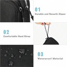 1pc New Travel Storage Bag, Waterproof Double-Layer Organizer Pouch For Cables, Chargers, Digital Accessories - Rectangle - View 5