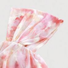 MOD Plus Size Women's Pink Ombre Floral One Shoulder Pleated Evening Dress For Date Night, Party, Formal,Summer Dress,Birthday Dresses For Women - Rosa - Ver 5