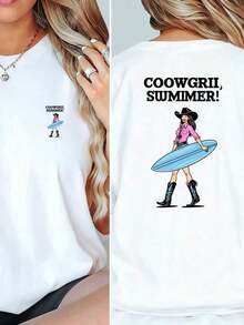 Women T-Shirts - White - View 6
