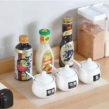 1卷厨房橱柜衬垫,抽屉衬垫,橱柜垫,防水防尘防滑冰箱台面衬垫纸,适用于厨房橱柜和搁板 - 圓點 - 查看 10
