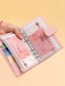 A6 拉鍊收納袋，預算管理現金信封系統，省錢活頁夾，預算整理袋組，可重複使用錢包信封，財務追蹤筆記本（不含內頁），適合儲蓄挑戰、個人理財、家庭預算，適用於女性、男性、學生、上班族，母親節、父親節、畢業禮、理財初學者、日常支出追蹤、旅行、購物必備的理想禮物 - 彩色 - 查看 7