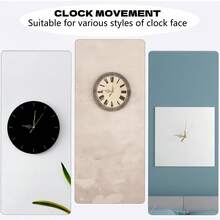 1 Set Kit de Movimiento de Reloj de Cuarzo, Longitud del Eje de 16mm, Incluye 1 Par de Manecillas Doradas, Para Reparación, Reemplazo y Bricolaje de Relojes de Pared/Escritorio, Adecuado para Decoración del Hogar y la Oficina, Regalo Pensado para Entusiastas de los Relojes - Dorado - Ver 11