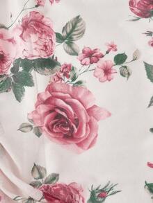 Vestido sin mangas con pliegues asimétricos de estilo vintage para mujer - Multicolor 3 - Ver 3