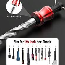 10pcs Colorful Portable Drill Bit Holder Keychain, 1/4" Hex Shank Screwdriver Drill Bit Clip, For Impact Drill Bit Extension Nut Screwdriver, With Hook Ring, Quick Release Lightweight Drill Screw Adapter - A - View 7