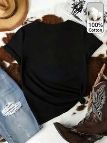 Women T-Shirts - Black - View 4