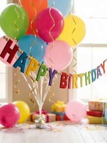 1 nouvelle bannière d'anniversaire arc-en-ciel à double couche en feutre, décoration d'anniversaire colorée, cadeau d'anniversaire, joyeux anniversaire, très adapté pour les femmes, les hommes, les animaux de compagnie, fond de fête fait main - Conception de lettres - Voir 2