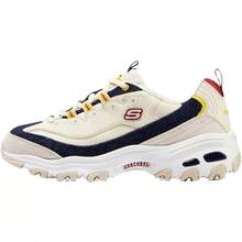 Skechers Giày đế thô đa năng dành cho nữ D'LITES 1.0 - Màu be/xanh lam - Xem 3