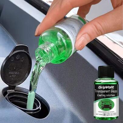 Líquido concentrado para vidrios de coche, Líquido limpiaparabrisas resistente al agua, Mantiene el vidrio suave, resistente a la lluvia y antivaho, sin rayas, restaura rápidamente la claridad del vidrio