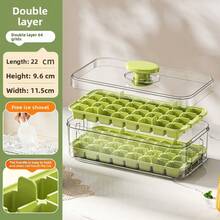 32/64/96 Cavity PP Ice Cube Tray Set With Lid (Includes Storage Box) - Dedicated For Cold Drinks, Essential For Summer, Fit For Refrigerator - Multicolor - View 8