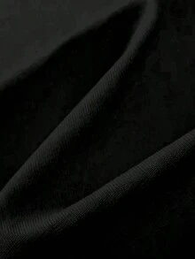 Plus Size Women's Clothing, Women's Gothic Style T-Shirt, Skull And Book Print Design - Short Sleeves, Round Neck, Black Color, Soft And Breathable Fabric, Suitable For Summer, Outdoor Activities And Fitness. - 黑色 - 查看 5