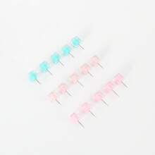 Candy Color Square Plastic Push Pins Softwood Photo Wall Nails Decorative Thumbtacks For Photo Display - Mixed Colors - View 5