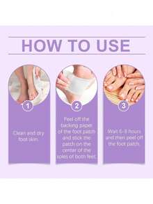 South Moon Cleansing Foot Patch Herbal Formula Daily Foot Gentle Cleansing Lavender Care Foot Patch - 1PCS - View 6