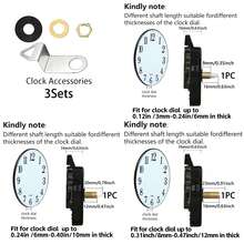 3 Set Mesin Jam Quartz, Panjang Poros: 16mm, 20mm, 23mm, Termasuk 3 Pasang Jarum Jam, Untuk Perbaikan, Penggantian, dan Pembuatan Jam Dinding/Meja DIY, Cocok untuk Dekorasi Rumah dan Kantor, Hadiah yang Bermakna untuk Pecinta Jam - G045B3#5 - View 4