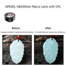 APEXEL 100mm 4K HD Phone Macro Lens,Professional 10X Macro Photography Lens With CPL Filter, Universal Clip Compatible With Almost All Smartphones, Macro Photography Lens Phone Accessory - A - View 11