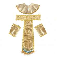 Bộ phụ kiện trang phục Pharaoh Ai Cập 4 món, bao gồm mũ, khăn đội đầu, cổ tay áo, thắt lưng Pharaoh, dây đeo quyền trượng, vòng cổ, nhẫn, quyền trượng hình rắn, chuỗi hạt hình rắn, trang phục công chúa Ai Cập (cổ điển) - Nhiều màu - Xem 14
