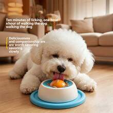 Dog Licking Toy, Slow Feeder Dog Lick Bowl Food Dispenser, Helps Dental Cleaning, Relieve Dog Anxiety And Boredom, Treat Feeding, Anti-Slip Suction Cup Anti-Tipping, Easy To Clean Suitable For Liquid And Soft Food - Multicolor - View 7