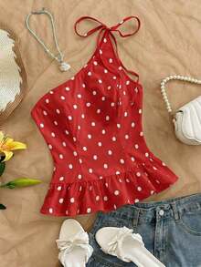 Blusa de tela texturizada con bordado y encaje para mujer, ideal para vacaciones, citas, San Valentín, té de la tarde, playa, crucero, viajes a la ciudad, festivales de música, fiestas, estilo bohemio, hippie, western.Se puede usar dentro o fuera. - Rojo y blanco - Ver 8