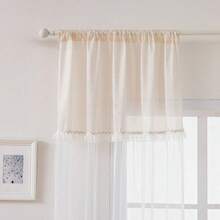 1PC Modern Style Sheer Curtain, Window Shade, Suitable For Living Room And Bedroom, Decorative Curtains, 1 Piece - 1PC - View 4
