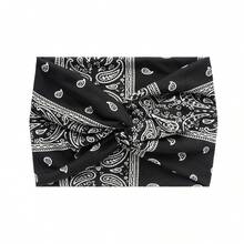 1 pieza/4 piezas Diademas anchas con nudo para mujer, diadema elástica con efecto tie-dye cruzado, estampado de paisley y unicolor, diadema suave para yoga y deporte, turbante, banda para el sudor, accesorios para el cabello de mujer para vacaciones, atuendos elegantes, bufandas, bandanas, diademas suaves para verano, festivales, fiestas - Multicolor - Ver 6