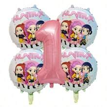 Hasbro Balon Angka Pink Bertema Anime Witch Hunter, Cocok untuk Dekorasi Pesta Ulang Tahun, Dekorasi Pesta Bertema - Seperti yang ditunjukkan pada gambar. - View 15