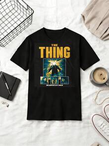 The Thing Sci-Fi Horror T-Shirt, John Carpenter MacReady Antarctic Tee - Black - View 1