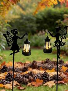 2 Stücke 2D Feder-Feengarten-Pflanzgefäß flache Skulptur Bonsai, geeignet für Hof, Rasen und Gartendekoration, ideale Feiertagsdekoration und Gartenornament - Einheitsgröße - Übersicht 5