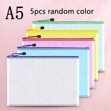 Tas Jaring Berresleting Aneka Warna, Ukuran Surat A4/A5/A6 - Kantong File dan Penyimpanan PVC Tahan Lama dengan Gantungan untuk Perjalanan, Sekolah, Kantor, Permainan Papan & Perlengkapan Sulaman, Tas Penyimpanan - warna - View 12