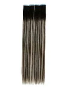 WaveTrip 10pcs Women'S Mini Tape-In Hair Extensions, 24 Inch Straight Hair Kanekalon Synthetic Hair Extensions, Not Fading, Seamless & Invisible For All Hair Types 10Pcs/Pack 35g - Multicolor - View 4