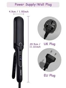 CRASTS 2-In-1 Hair Straightener, Multi-Function Styling Tool For Straight & Curly Hairstyles, One-Button Switch, Fast Heating - View 5