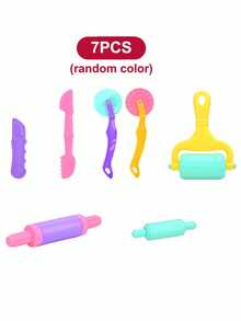 22/7 Colored Clay Tool Kit, Including Plastic Animal Slice ,Molds And Accessories, Multi-Color Model Clay, Clay Sculpting Kit, Animal/Flower/Font Patterns, And Plastic Sealing Tools. - Multicolor - View 12
