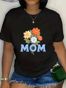 1 pieza Camiseta de manga corta de cuello redondo holgada unisex de 180g, 100% algodón puro transpirable y suave, estilo Y2K Bababask con estampado gráfico moderno, ideal para mujer y hombre, perfecta para uso diario, festivales, conciertos y todas las estaciones - Negro - Ver 1