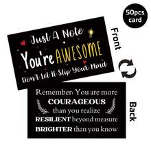 50pcs Inspirational Encouragement Cards - "You Are More Courageous Than You Realize" - Double-Sided Mini Thank You Cards For Healthcare Professionals, Doctors, Nurses, Friends And Family - A - View 7